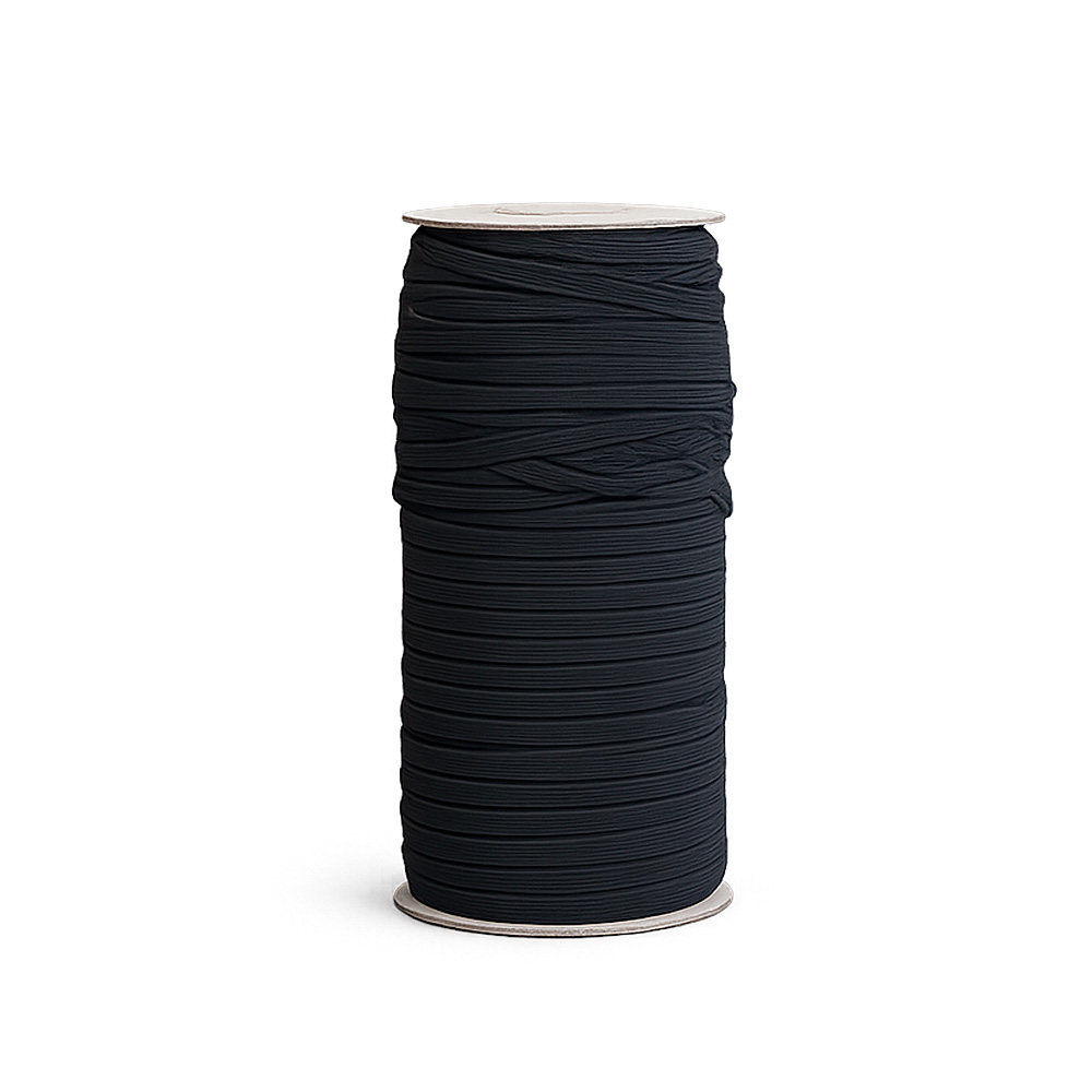Elástico 5 Mm No 2 Negro Rollo X 100 Metros Elástico 5 Mm No 2 Negro Rollo X 100 Metros