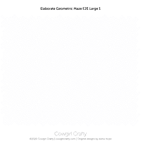 Elaborate Geometric Maze E2E Large 1 | Modern Longarm Digital Quilting Pattern by Fat Stitch