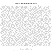 Elaborate Geometric Maze E2E Large 1 | Modern Longarm Digital Quilting Pattern by Fat Stitch