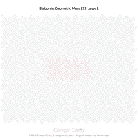 Elaborate Geometric Maze E2E Large 1 | Modern Longarm Digital Quilting Pattern by Fat Stitch