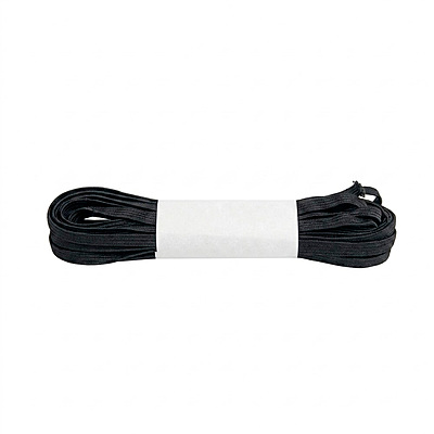 Elastico En Piezas 3Mm Negro No 1 Paquete X 12 Madejas X 10Metros