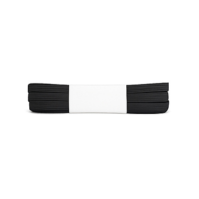 Elastico En Piezas 7Mm Negro No 3 Paquete X 12 Madejas X 10Metros