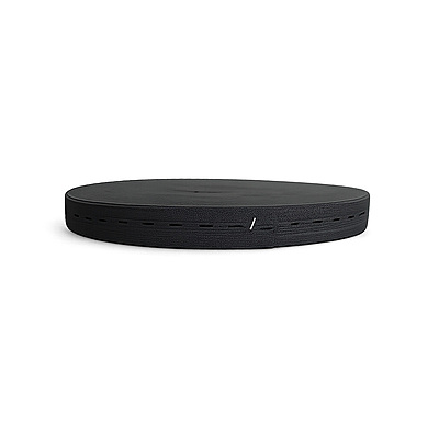 Elastico Plano 3.0Cmt Negro Rollo X 25 Metros