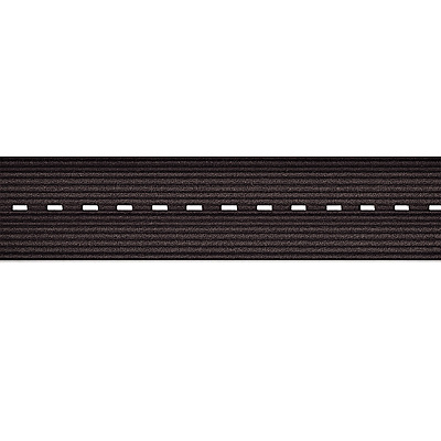 Elastico Plano Con Ojal 2.0Cmt Negro Rollo X 25 Metros