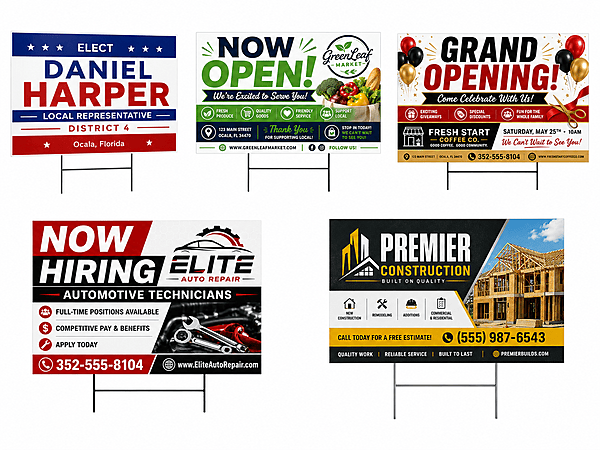 61 to 100 - Standard 24" × 18" Signs