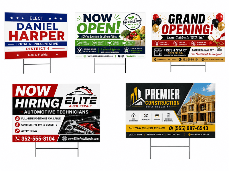61 to 100 - Standard 24" × 18" Signs