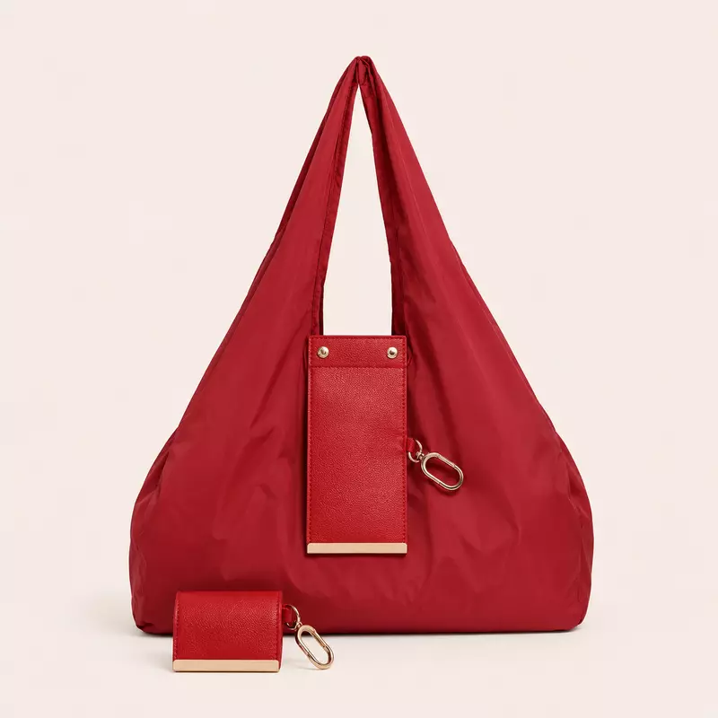 Foldable Keychain Tote Bag