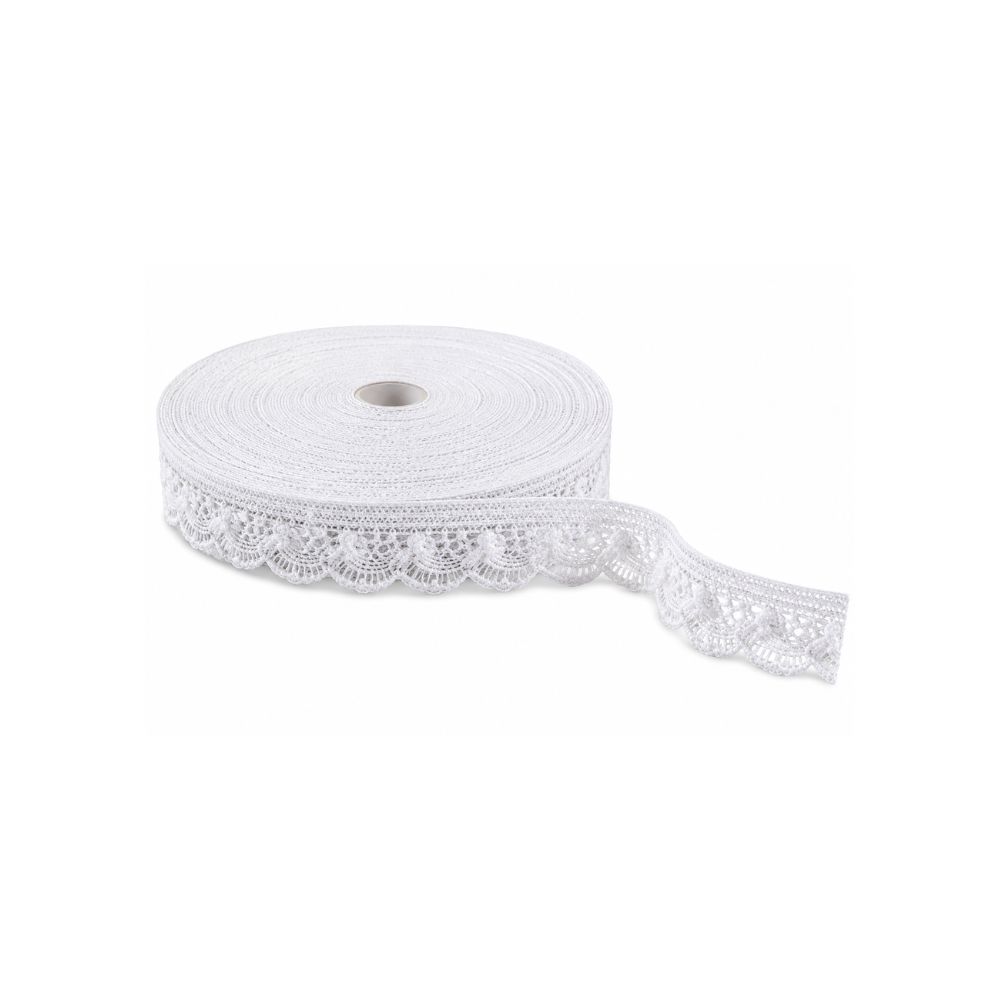 Encaje Elastico Diva Blanco 14Mm X 50 Yardas Encaje Elastico Diva Blanco 14Mm X 50 Yardas