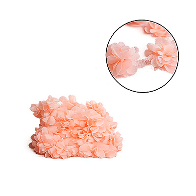 Encaje Flores 6Cm 134 Palo De Rosa Rollo X 10 Yardas