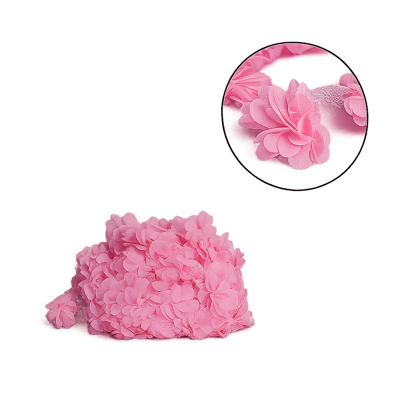 Encaje Flores 6Cm 35 Rosado Rollo X 10 Yardas Encaje Flores 6Cm 35 Rosado Rollo X 10 Yardas