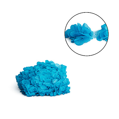 Encaje Flores 6Cm 42 Azul  Rollo X 10 Yardas