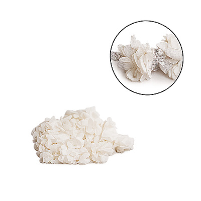 Encaje Flores 6Cm 98 Beige Rollo X 10 Yardas