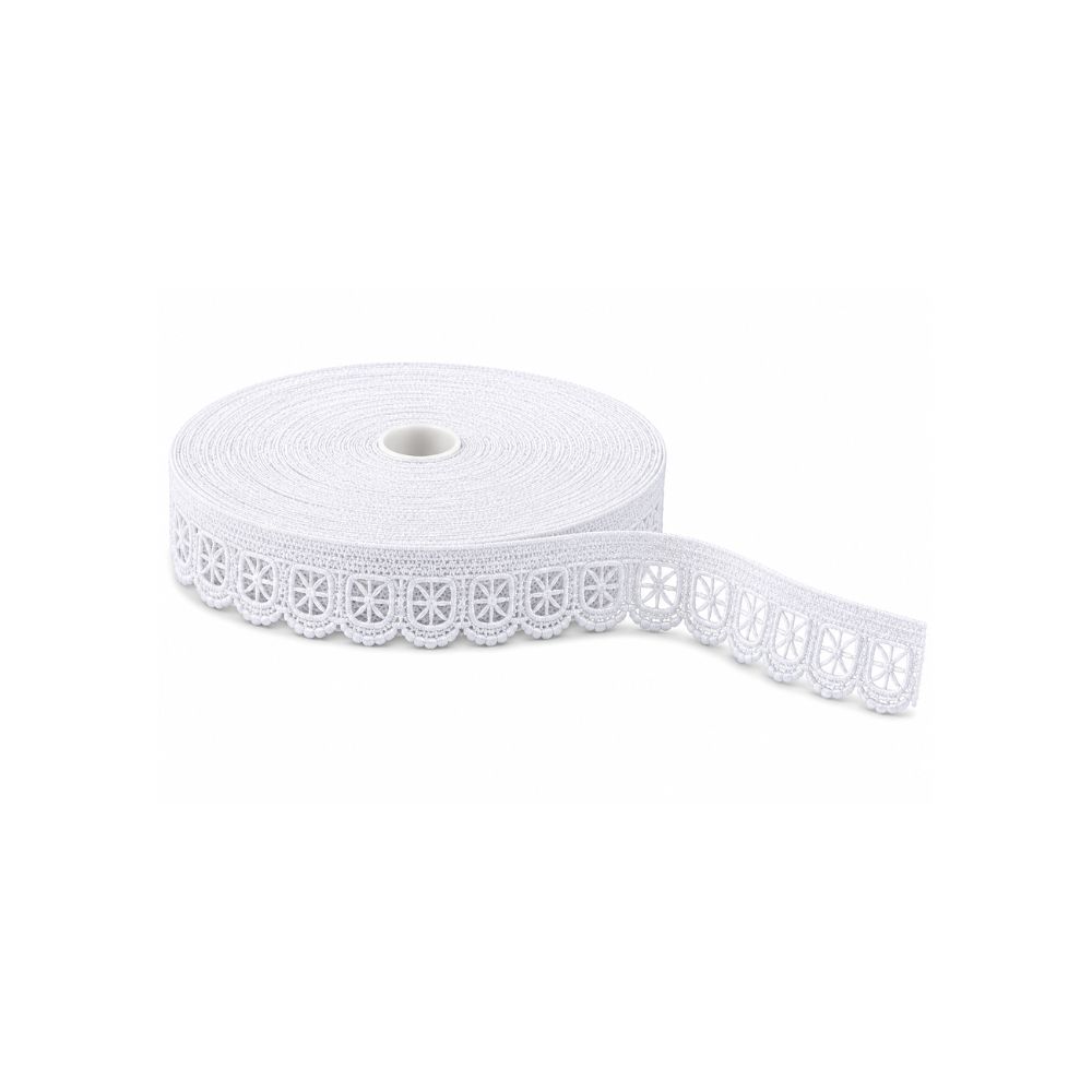 Encaje Elastico Venus Blanco 12Mm X 50 Yardas Encaje Elastico Venus Blanco 12Mm X 50 Yardas