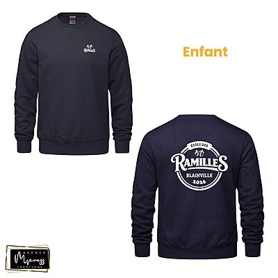 Enfant - Crewneck Bleu marin (Ramilles)