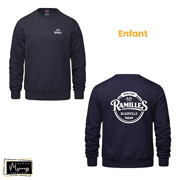 Enfant - Crewneck Bleu marin (Ramilles)