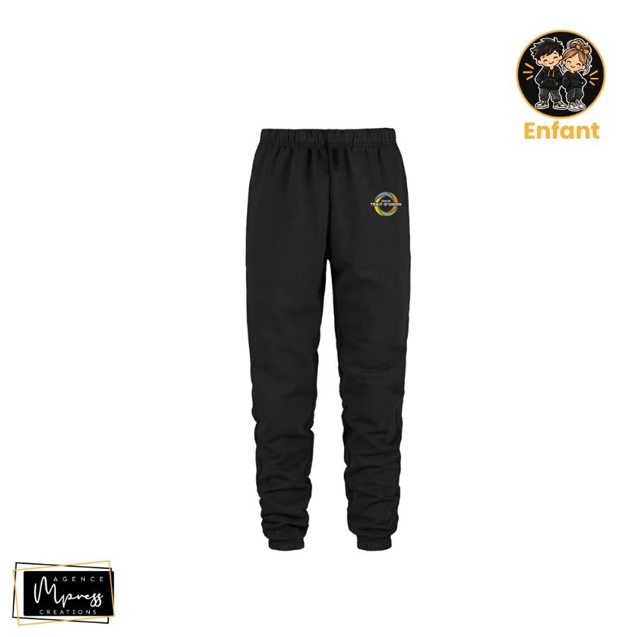 Enfant - Pantalon de jogging Noir (Trait-d'Union) Enfant - Pantalon de jogging Noir (Trait-d'Union)