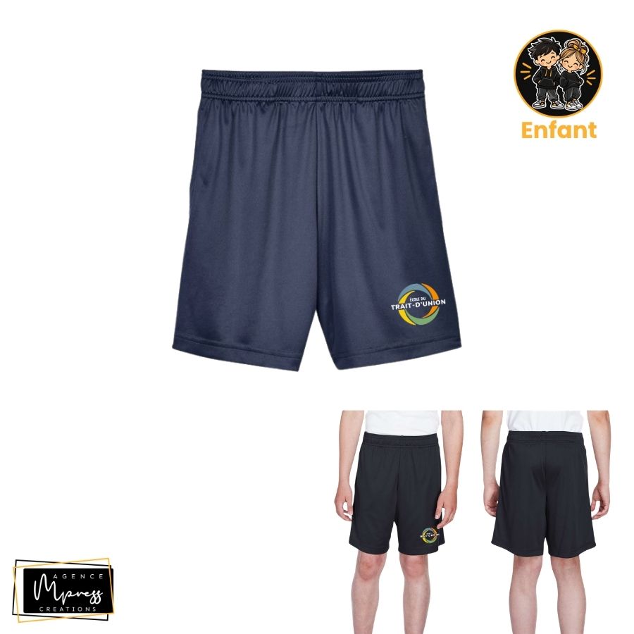 Enfant - Short de sport Bleu marin (Trait-d'Union)