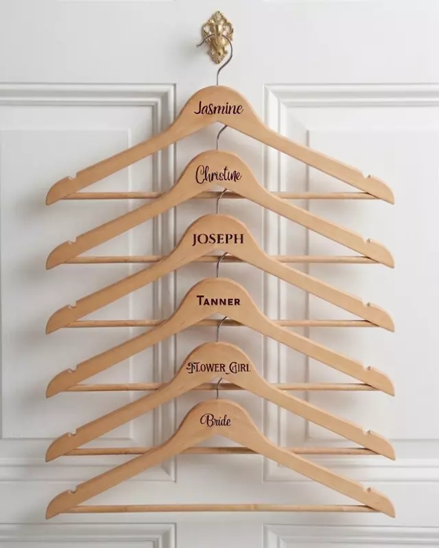 Heirloom Collection Wedding Custom Engraved Hangers