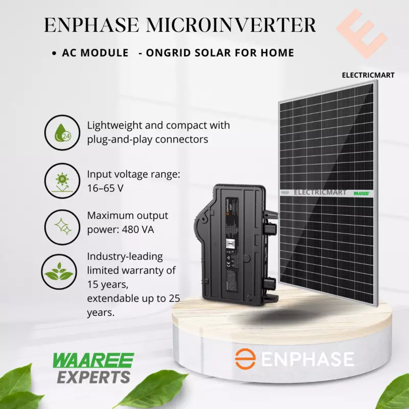 5 KW ON GRID SOLAR SYSTEM - MICROINVERTER IQ8