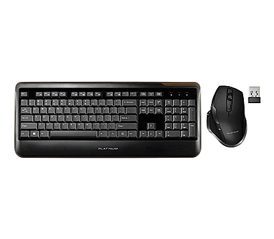 Ensemble Clavier Souris Sans Fil Platinum (PT-PNC7506BK-C)