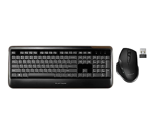 Ensemble Clavier Souris Sans Fil Platinum (PT-PNC7506BK-C)