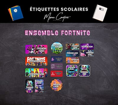 Étiquettes thématique Fortnite Étiquettes thématique Fortnite