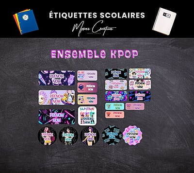 Étiquettes thématique KPOP Demon Hunters