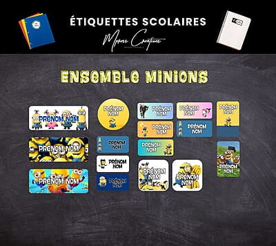 Étiquettes thématique Minions Étiquettes thématique Minions