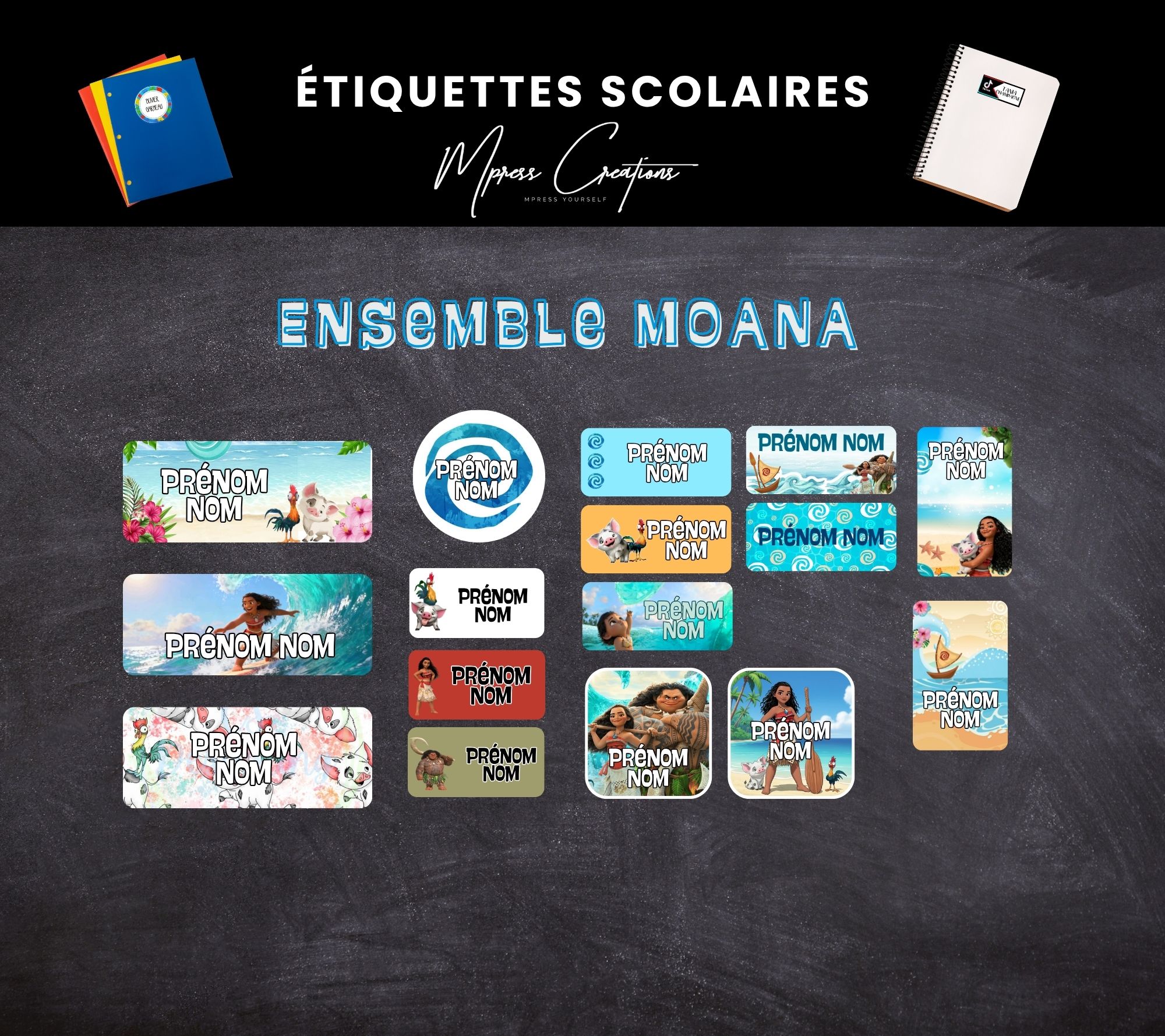 Étiquettes thématique Moana