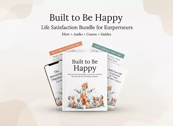 Built to Be Happy: Life Satisfaction Bundle for Entrepreneurs (Ebook + Audio + Course)