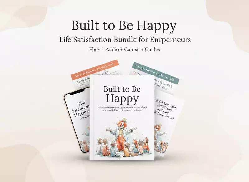 Built to Be Happy: Life Satisfaction Bundle for Entrepreneurs (Ebook + Audio + Course)