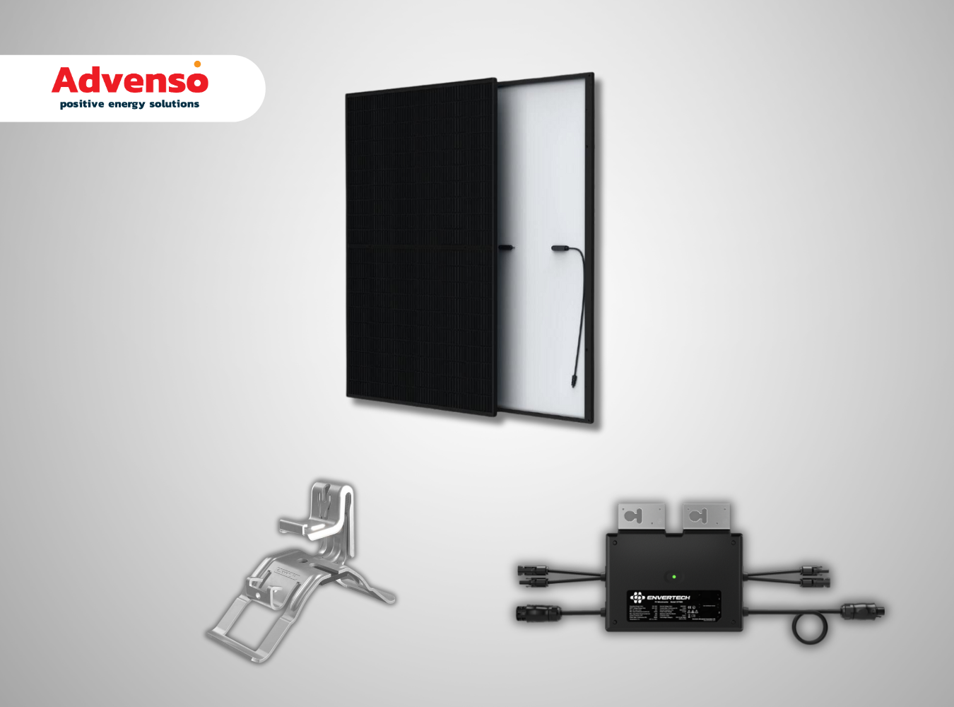 2 Stekkerpanelen met Envertech omvormer - Golfplaten 2 Stekkerpanelen met Envertech omvormer - Golfplaten
