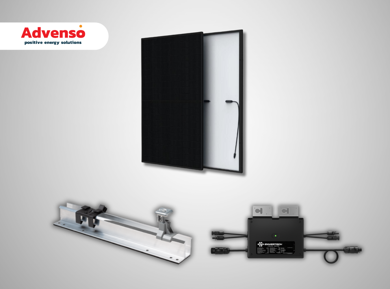 2 Stekkerpanelen met Envertech omvormer – Staaldak/Trapeziumplaat 2 Stekkerpanelen met Envertech omvormer – Staaldak/Trapeziumplaat