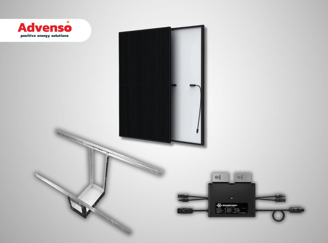 2 Stekkerpanelen met Envertech omvormer – Tuinopstelling 2 Stekkerpanelen met Envertech omvormer – Tuinopstelling