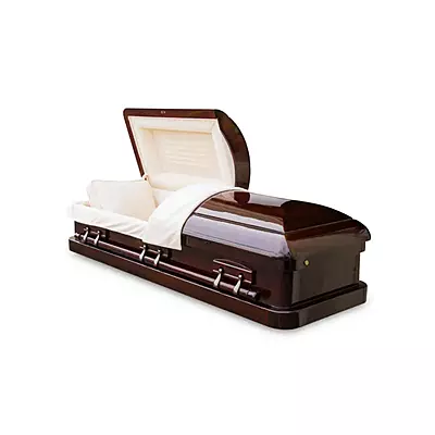 Equinox Mahogany Wood Casket
