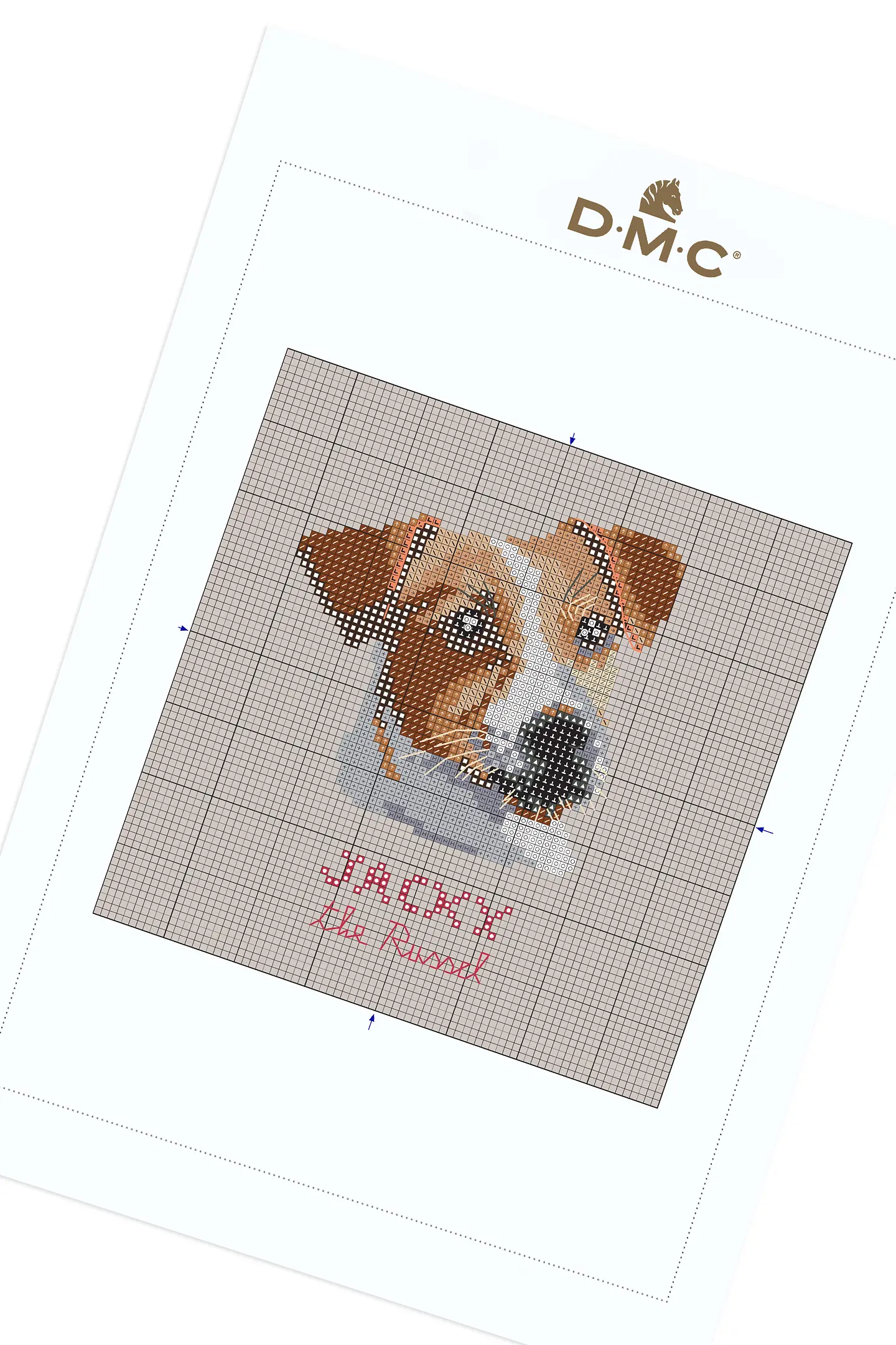 Schema Jack Russell gratuito + Set di matassine Moulinè DMC