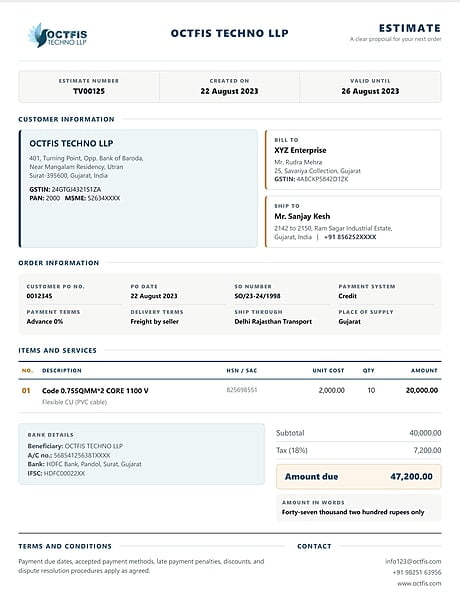 Estimate Template-11