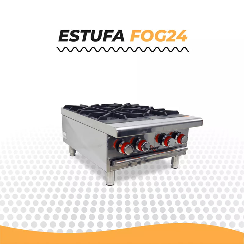 FOG24 COCINA A GAS DE 4 QUEMADORES