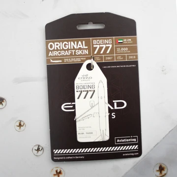 Aviationtag Etihad Boeing 777 - A6-LRB - White