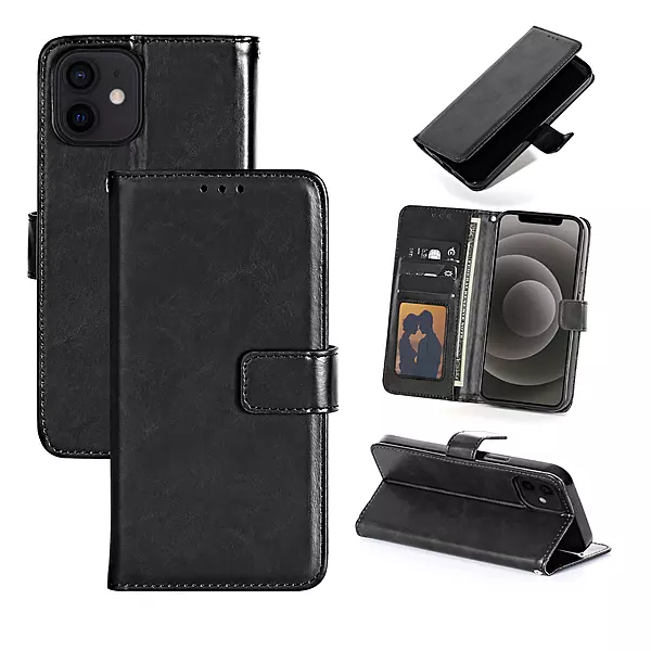 Etui Apple IPhone 13/14/15 Portefeuille Noir