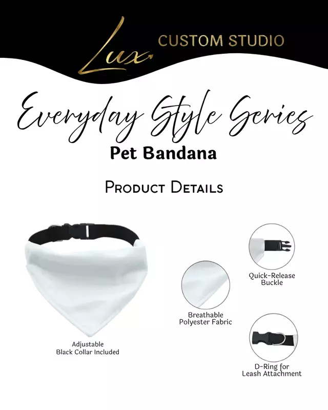 Everyday Style Series Pet Bandana