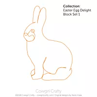 Eve's Bunny Peter Motif | Easter Egg Delight Set 1-14 | Digital Quilting Pattern