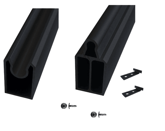 Eva-Last Fence Evolver Rail Kit-Black Eva-Last Fence Evolver Rail Kit-Black