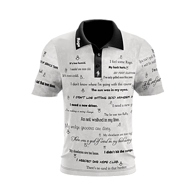 Unleashed Excuse Performance Golf Polo (White)