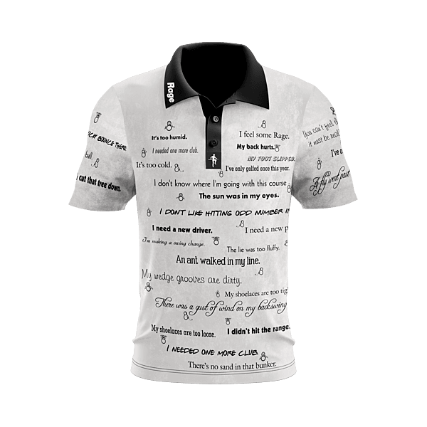 Unleashed Excuse Performance Golf Polo (White) Unleashed Excuse Performance Golf Polo (White)