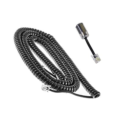 Extended Rotatable Telephone Cord Detangler (Black)