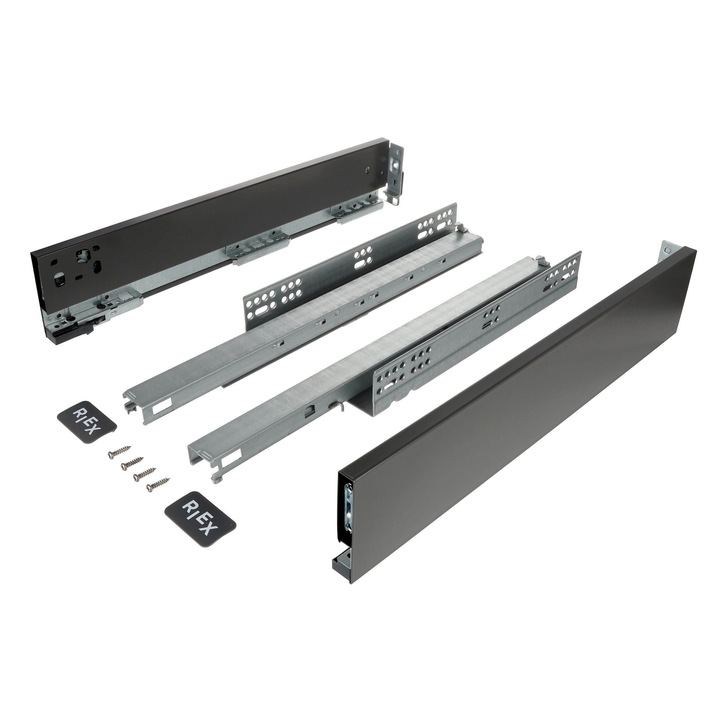 Riex Slim Drawer Box Dark Grey