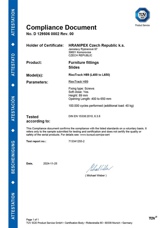 RIEX Slim Drawer Box DARK GREY