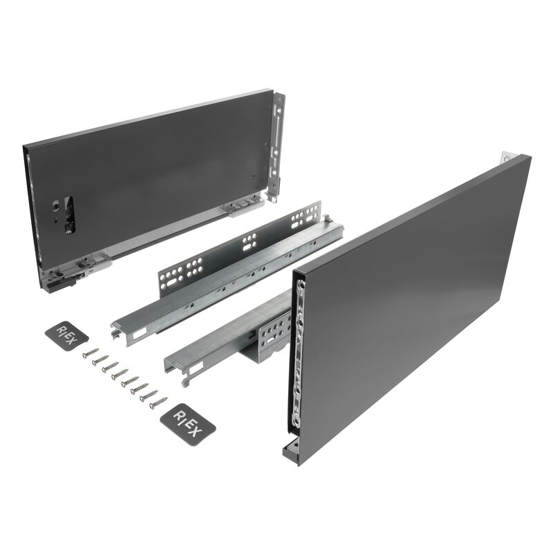 RIEX Slim Drawer Box DARK GREY