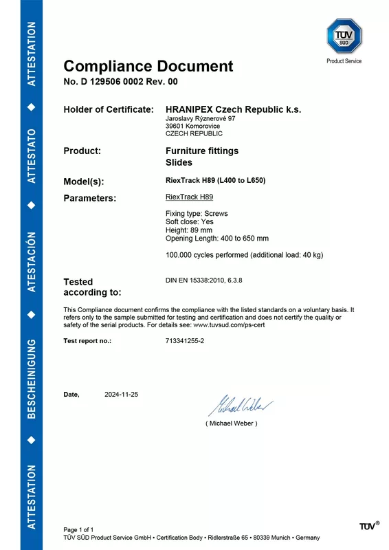 RIEX Slim Drawer Box WHITE